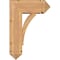 Ekena Millwork Thorton Arts and Crafts Smooth Bracket w/ Offset Brace, Western Red Cedar, 7 1/2"W x 18"D x 26"H BKT0806X18X26THR03SWR - alternate 3
